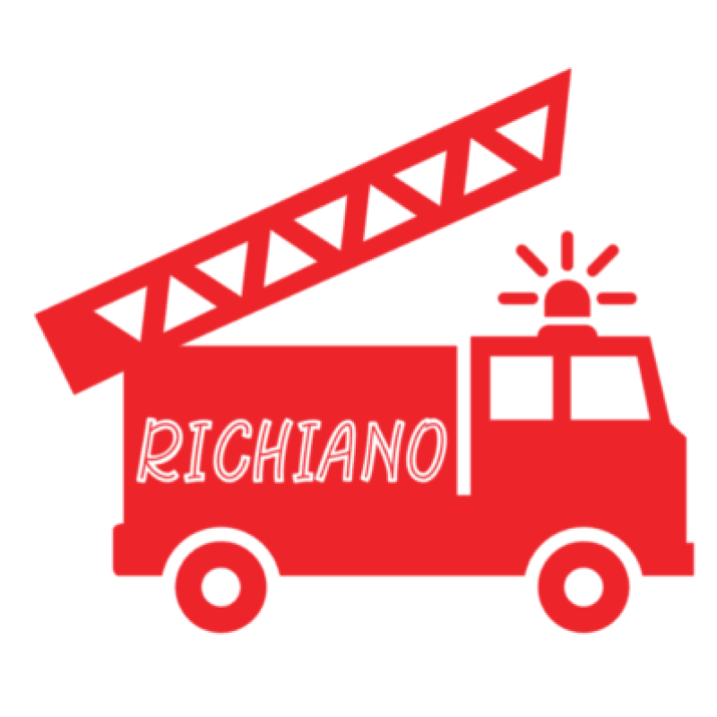 Deursticker brandweerauto